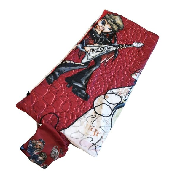 Vintage BRATZ Rock Angels Zip Up Sleeping Bag Comforter 65" X 29" MGA - Picture 1 of 12
